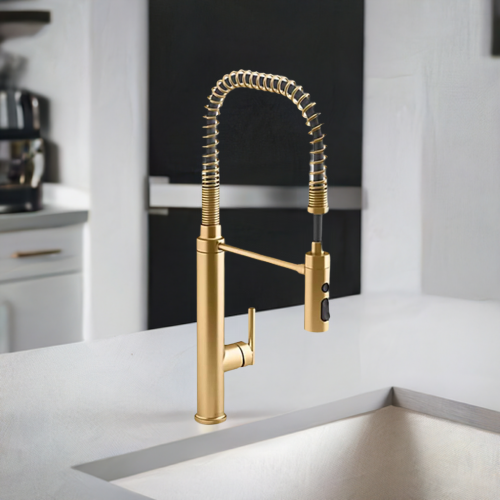 24982-2MB Purist, 3-Spray, Kitchen Sink Faucet with Pull down Sprayer, Vibrant Brushed Moderne Brass