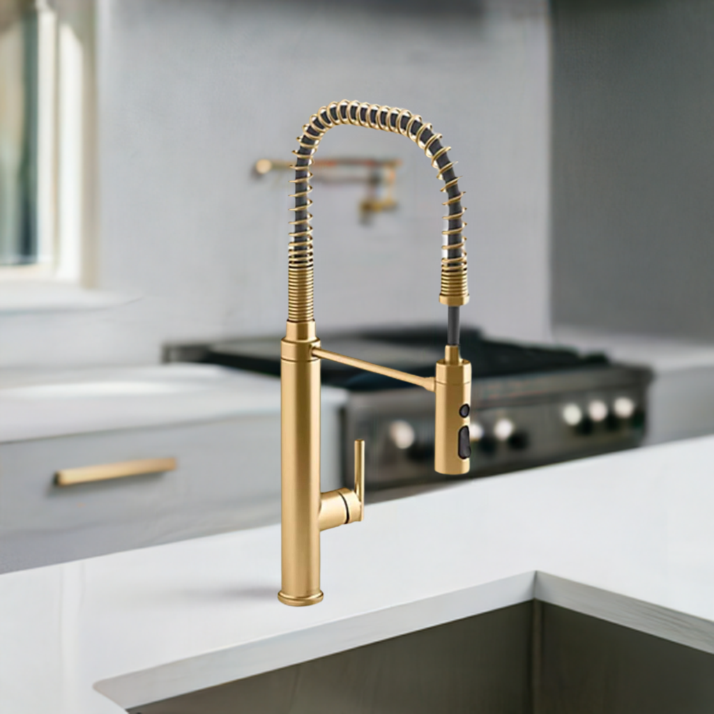 24982-2MB Purist, 3-Spray, Kitchen Sink Faucet with Pull down Sprayer, Vibrant Brushed Moderne Brass