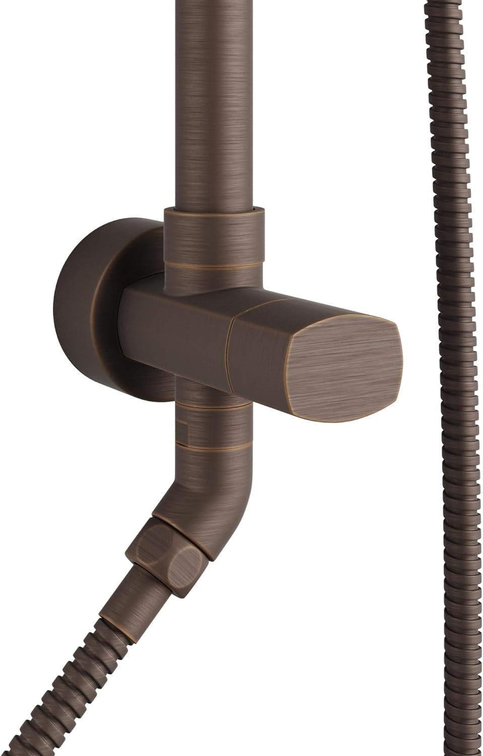 1011-Lll-Orb Kauai III Shower System, with 8" Rain Showerhead, 5-Function Hand Shower, Adjustable Slide Bar and Soap Dish, Oil-Rubbed Bronze