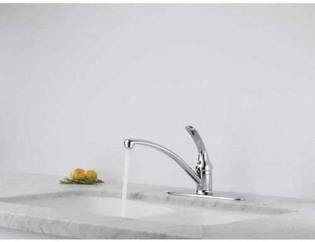 Foundations Single-Handle Kitchen Sink Faucet, Stainless B1310LF-SS