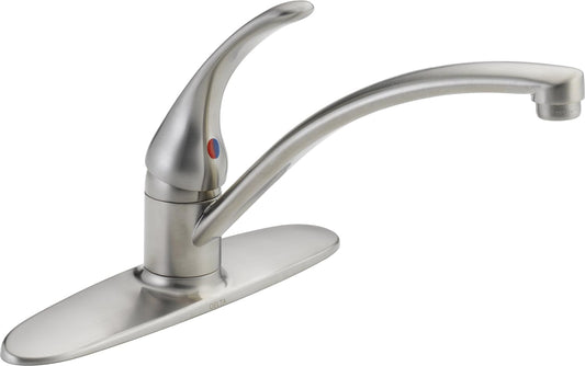 Foundations Single-Handle Kitchen Sink Faucet, Stainless B1310LF-SS