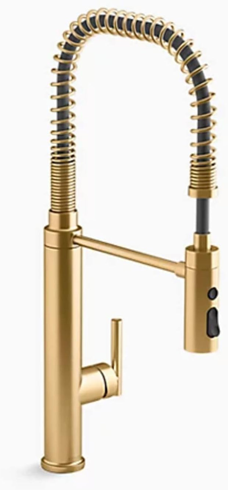 24982-2MB Purist, 3-Spray, Kitchen Sink Faucet with Pull down Sprayer, Vibrant Brushed Moderne Brass