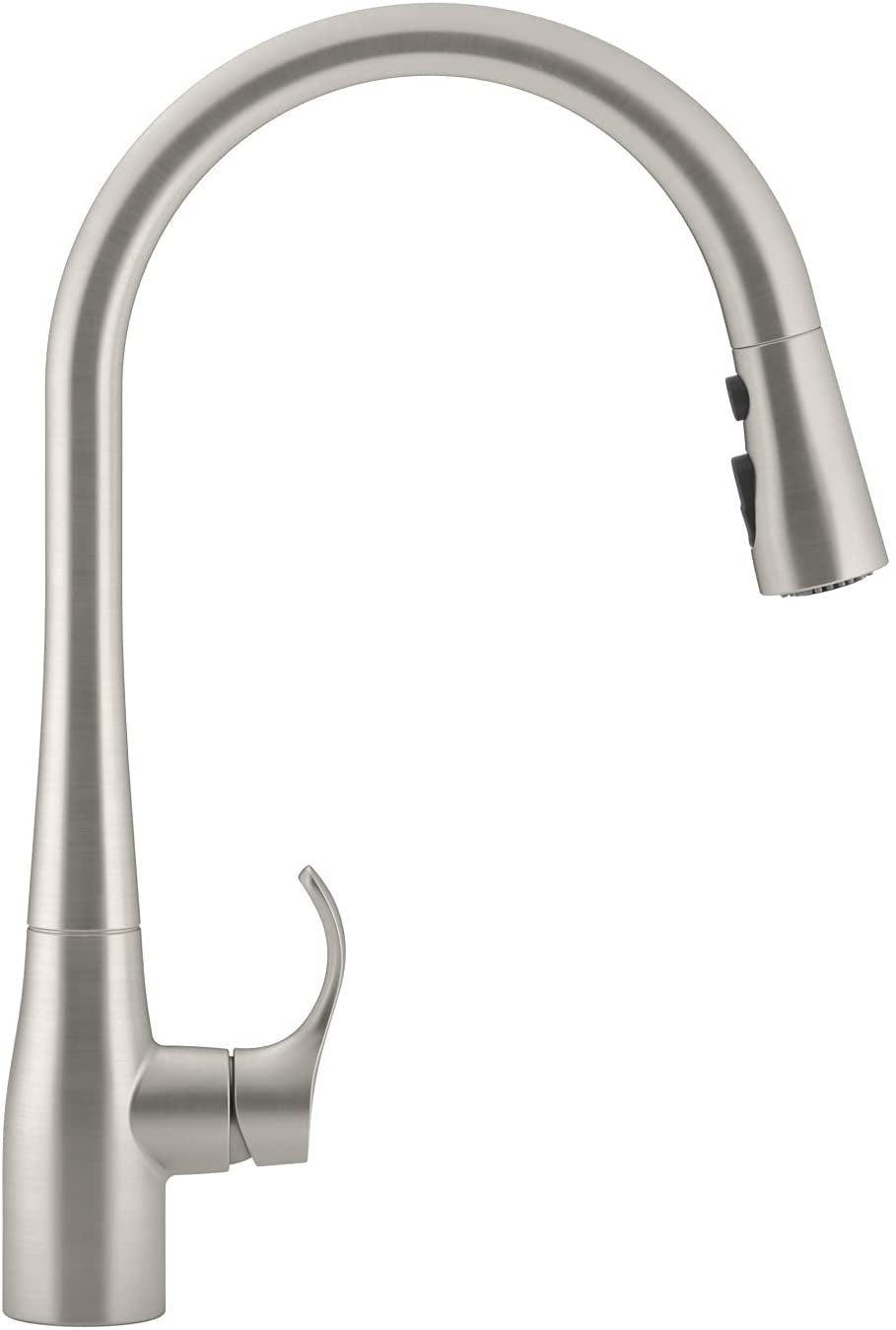 596-VS Simplice Pull down Kitchen Faucet, 3-Spray Faucet, Kitchen Sink Faucet with Pull down Sprayer, Vibrant Stainless, High Arch